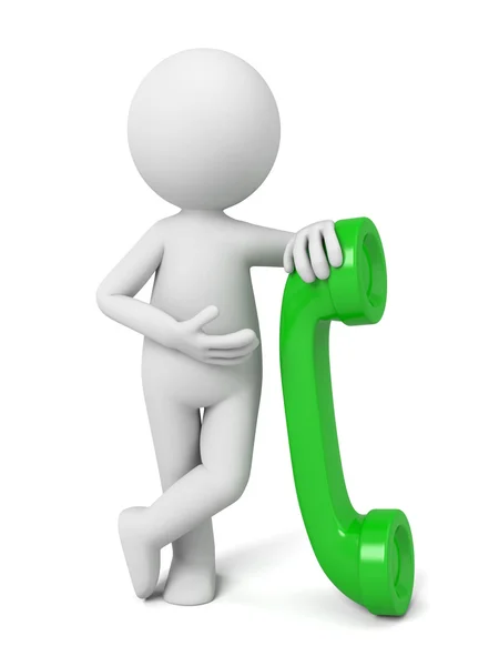 3D people telephone — Stock Photo, Image