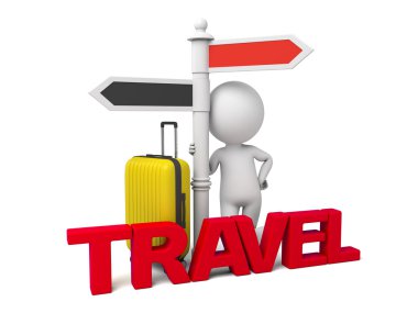 3D insanlar, seyahat, yolculuk,