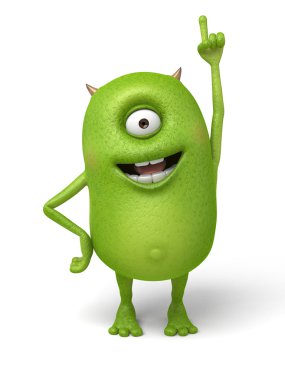 canavar, ilk olarak, gururla parmak