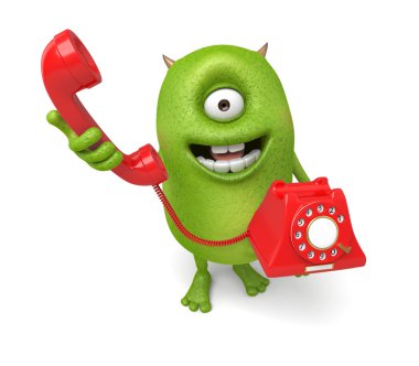 Senin için Aç telefonu canavar