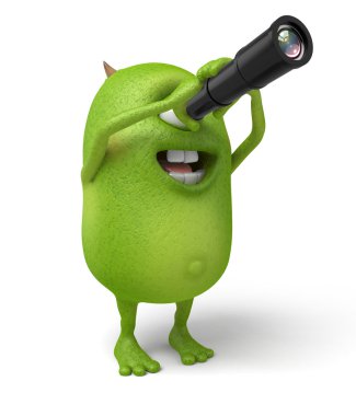 canavar, canavar, teleskop,