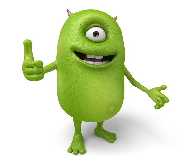 Monster,praise, thumb, — Stock Photo, Image