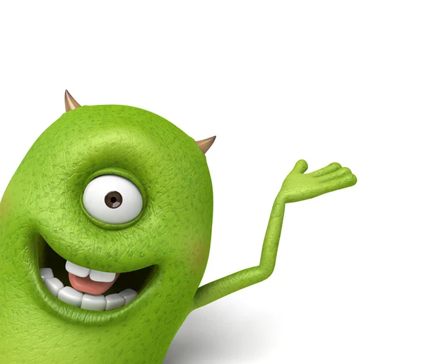 Monster,smiling  show — Stock Photo, Image