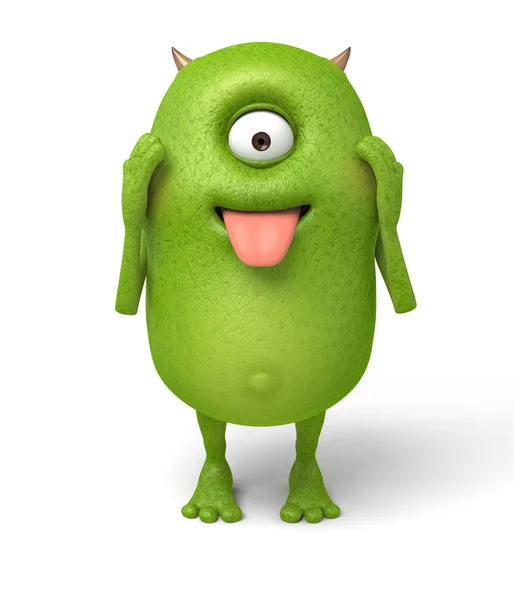 Monster,funny face — Stock Photo, Image