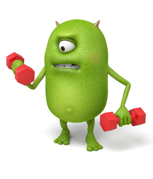 怪物健身锻炼 — 图库照片