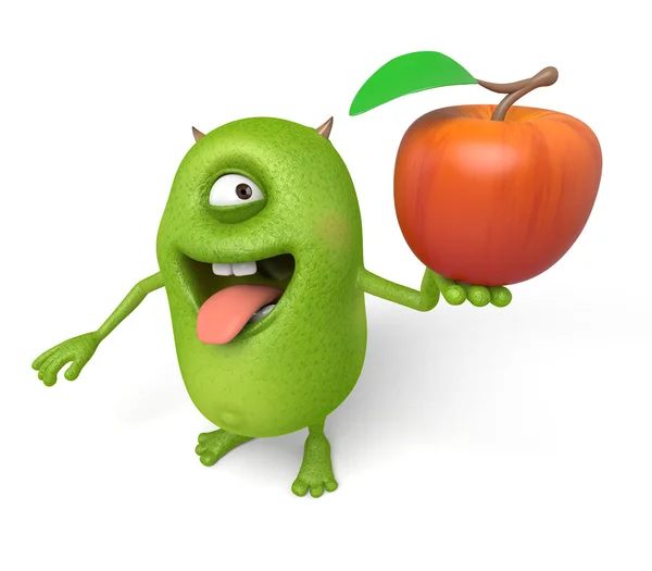 Monster äpple, frukt, — Stockfoto