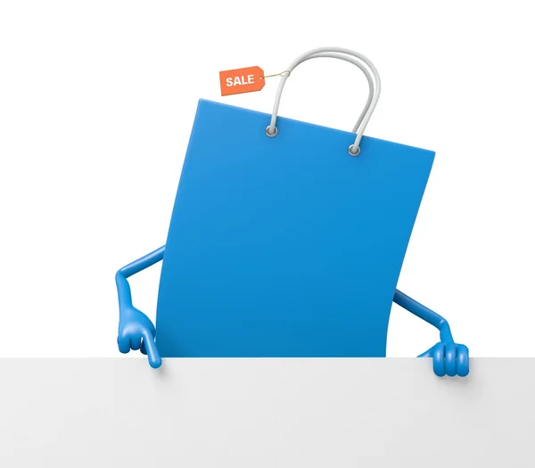 Shopping Bag avviso, cartello , — Foto Stock