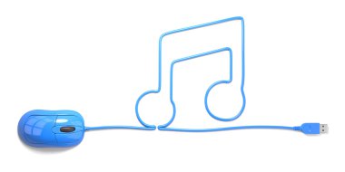 müzik, notlar, fare,