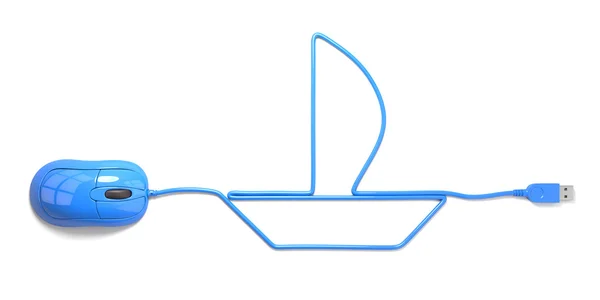 Sailing, yacht, boat, — Stock Photo, Image