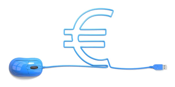 Euron pengar, dollar, — Stockfoto