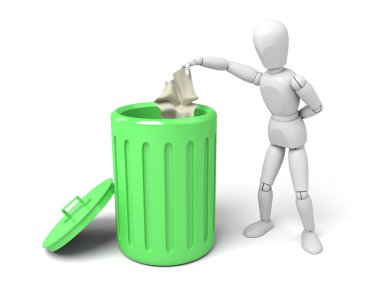 çöp kutusu, alüminyum,