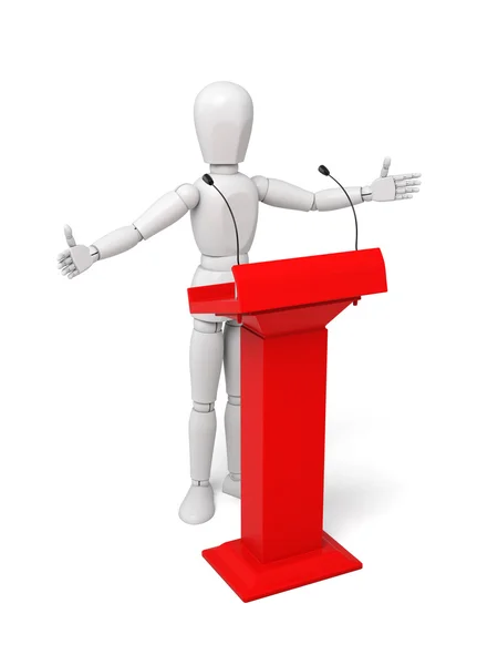 Small, podium speech — Stock Photo, Image