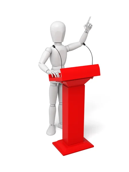 Small, podium speech — Stock Photo, Image