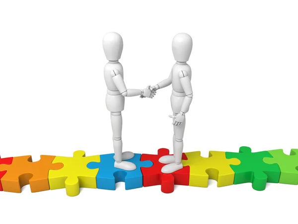 Partnership,hands, shake, business — Stock Photo, Image