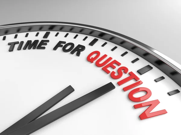 Time for question — Stock Photo, Image