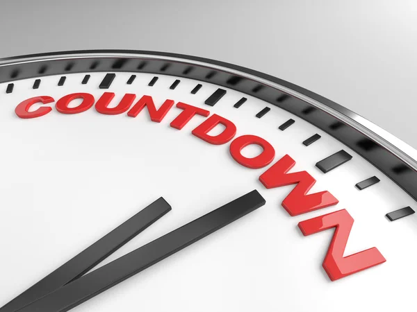 Countdown, ner, greve, — Stockfoto