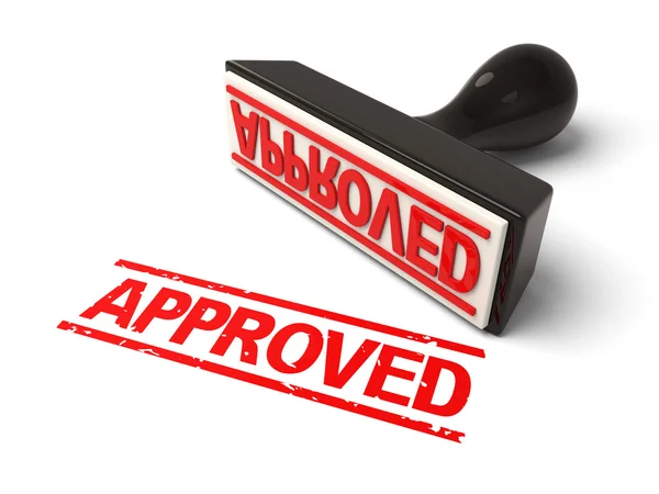 APPROVED paper, accepted — Stock Photo, Image