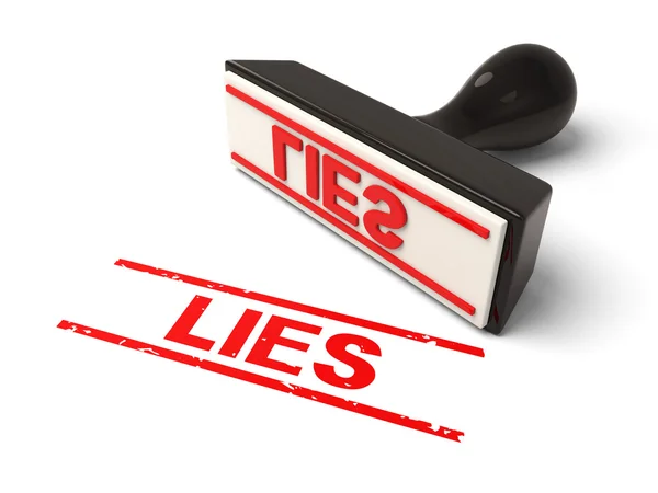 Mentiras, sello, mentiroso, detector , — Foto de Stock