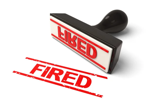 Fired, employment, dismissal, — Stock Photo, Image