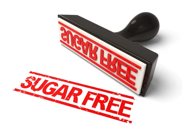 Sugar free ,stamp, — Stock Photo, Image