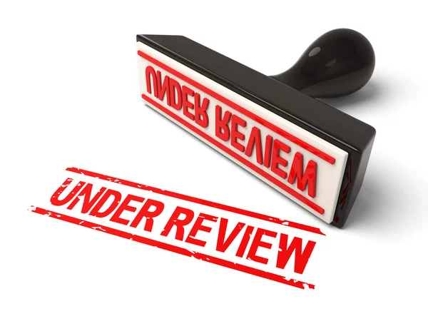 Under review,stamp, — Stock Photo, Image