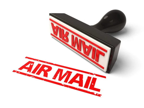 Air mail, stamp, — Stock Photo, Image