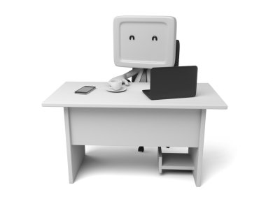 Office, işçi, laptop,