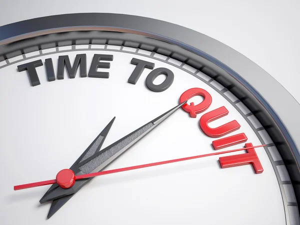 Time to quit — Stock Photo, Image