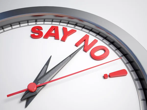 Time to say no — Stock Photo, Image