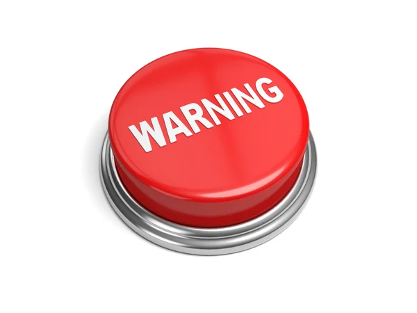 警告、赤色ボタン — ストック写真