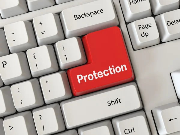 Beskyttelse Blank tastatur - Stock-foto