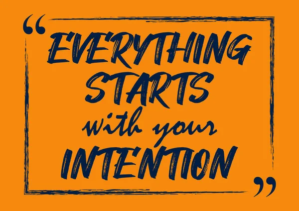 Her şey senin niyetinle başlar. İlham verici bir iş kartı.