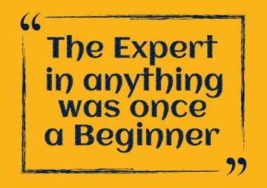 Herhangi bir şeyde uzman bir zamanlar ilham verici bir motivasyon uzmanıydı. Vektör illüstrasyonu.