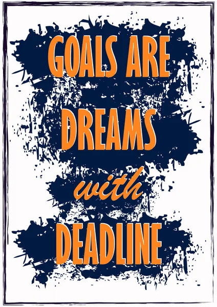Hedefler, Vector illüstrasyonuna ilham veren son teslim tarihi olan rüyalardır.