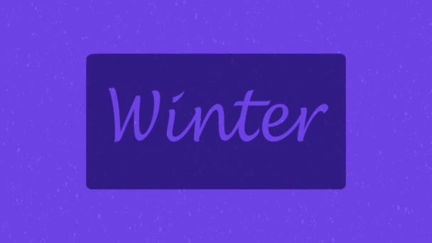 Vinter flip inspelning Kort video för design — Stockvideo