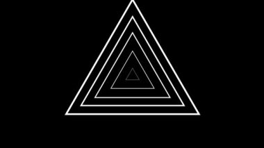 Geometrik şekiller üçgenler merkezden dışarıya doğru artıyor