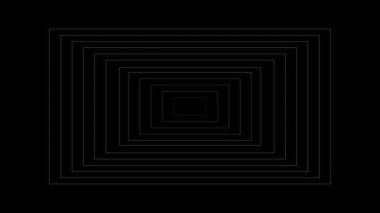 Geometrik şekiller dikdörtgenler merkezden dışarıya doğru artıyor