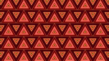 Farklı renkte birçok üçgenin kaleydoskopu