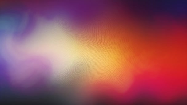 Abstract background with smoothly changing blurred shapes in red and blue tones — Vídeo de stock