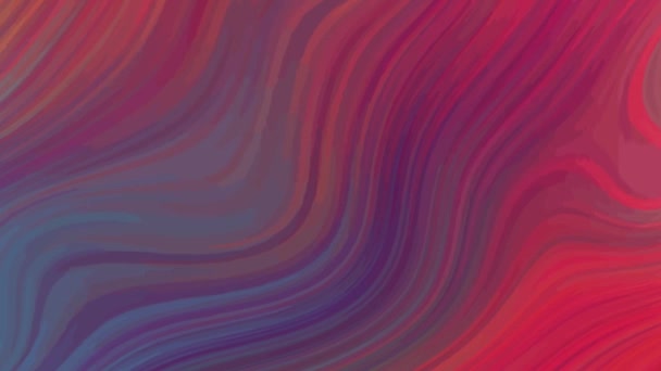 Abstract background with smoothly changing blurred stripes in pink and blue tones — Vídeo de stock