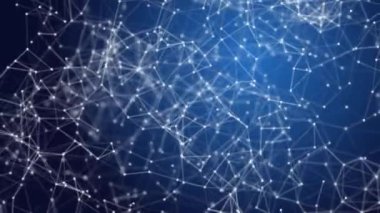 Noktaların ve çizgilerin yapay arkaplanı eşit olmayan bir mekanda düzgün bir şekilde dönüyor. Sığ alan derinliği