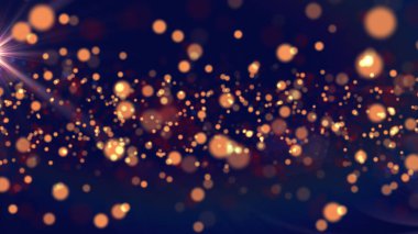 Bir sürü farklı boyutlarda parlayan daireler. Resim bilgisayar programı tarafından oluşturuldu