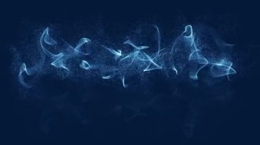 Uzayda çalkantılı parçacıklardan kelime açılışı