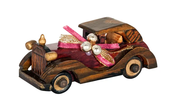 Spielzeugauto aus Holz — Stockfoto