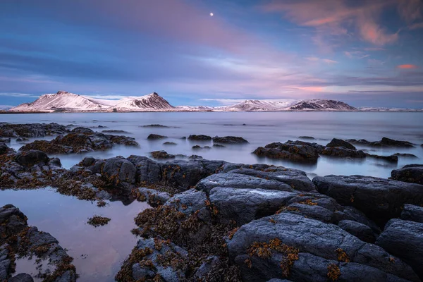 Akranes Lighthouse Islândia Oceano Atlântico Norte — Fotografia de Stock