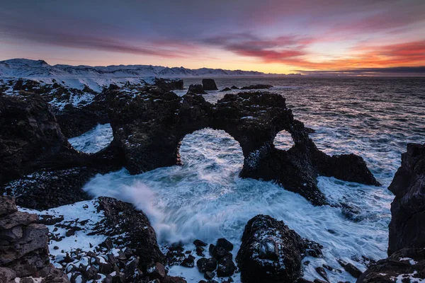 Gatklettur Iceland North Atlantic Ocean — 스톡 사진