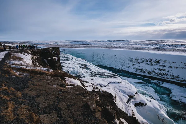 Gullfoss Islande Océan Atlantique Nord — Photo