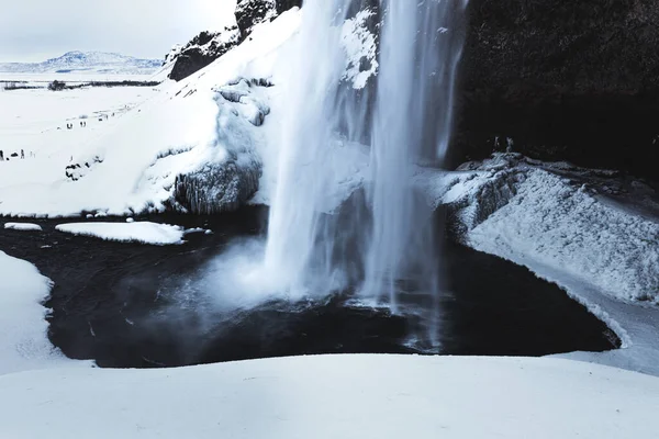 Seljalandsfoss Izland Atlanti Óceán Északi Része — Stock Fotó