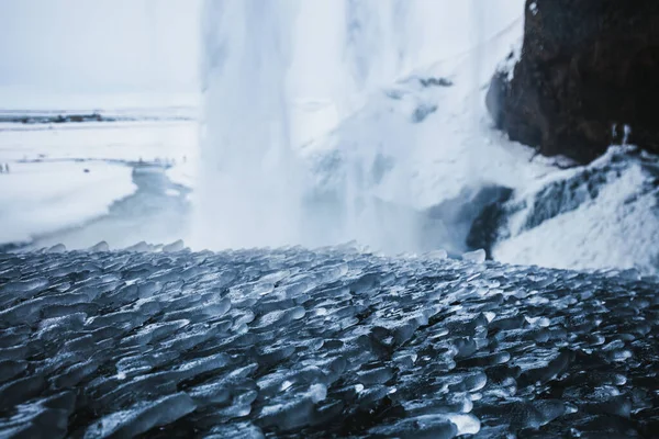 Seljalandsfoss Izland Atlanti Óceán Északi Része — Stock Fotó