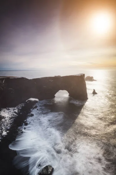 Dyrhlaey Promontory Island Severní Atlantický Oceán — Stock fotografie